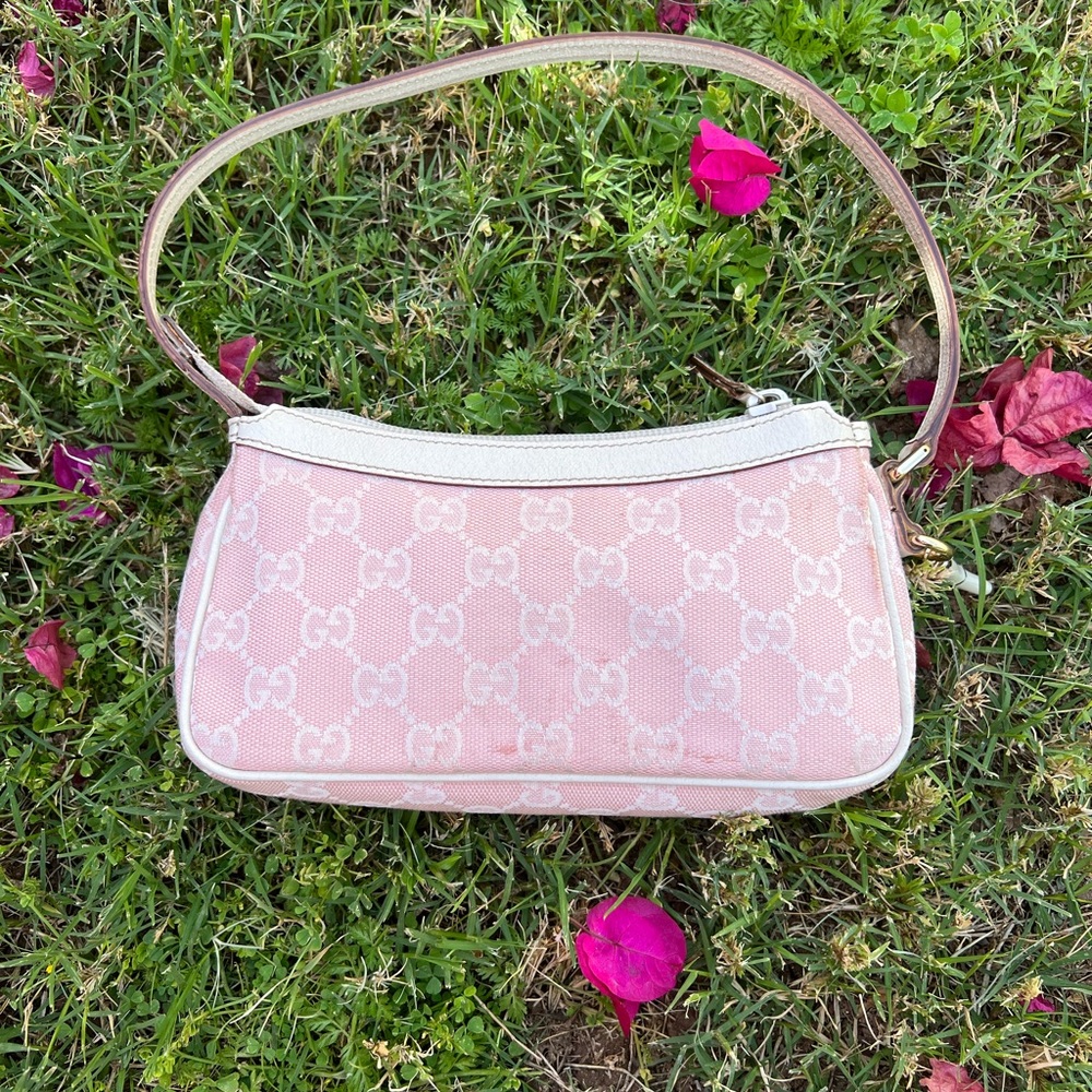 Vintage Gucci Monogram Charm Shoulder Bag🌸